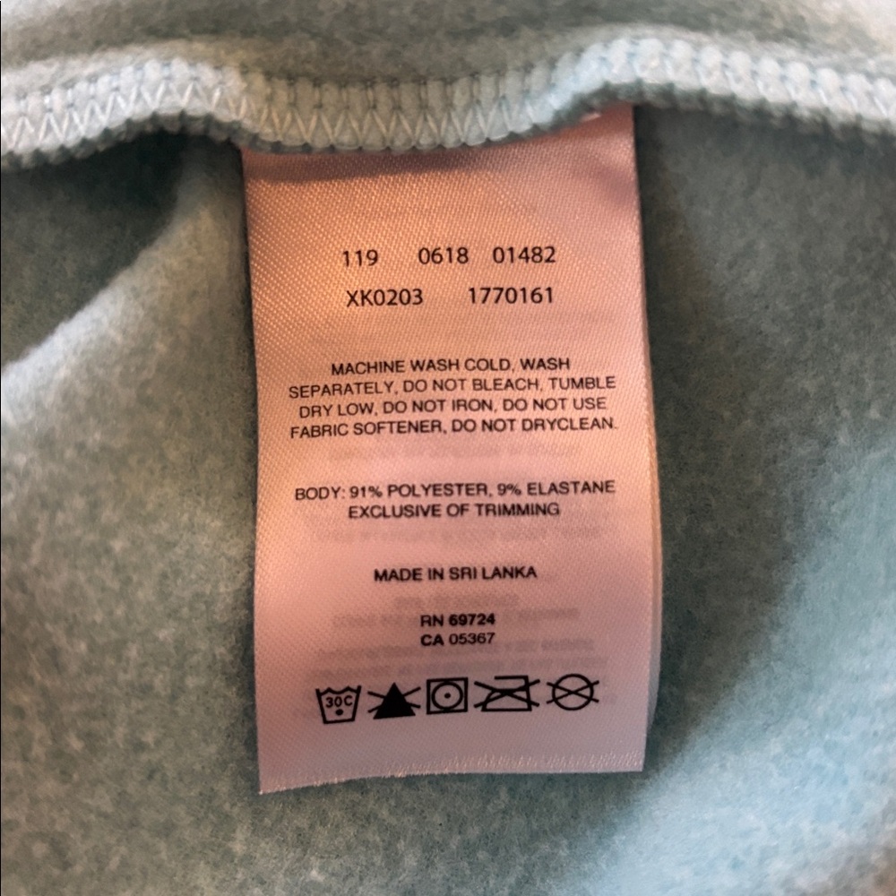Columbia Omni-wick Aqua Blue Quarter-Zip Top - Picture 8 of 8